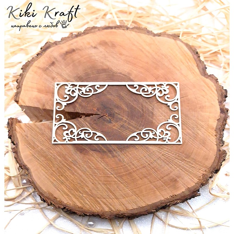 Рамка от бирен картон,0781 - Лазерно изрязана, екологична и уникална!