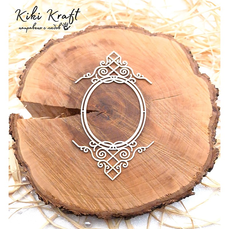 Рамка от бирен картон,0787 - Лазерно изрязана, екологична и уникална!