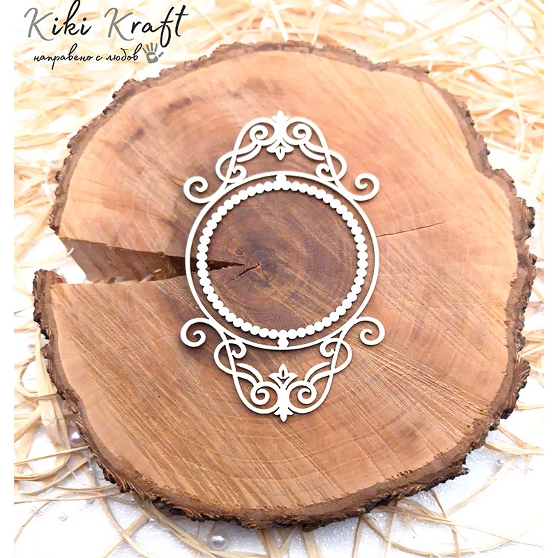 Рамка от бирен картон,0846 - Лазерно изрязана, екологична и уникална!