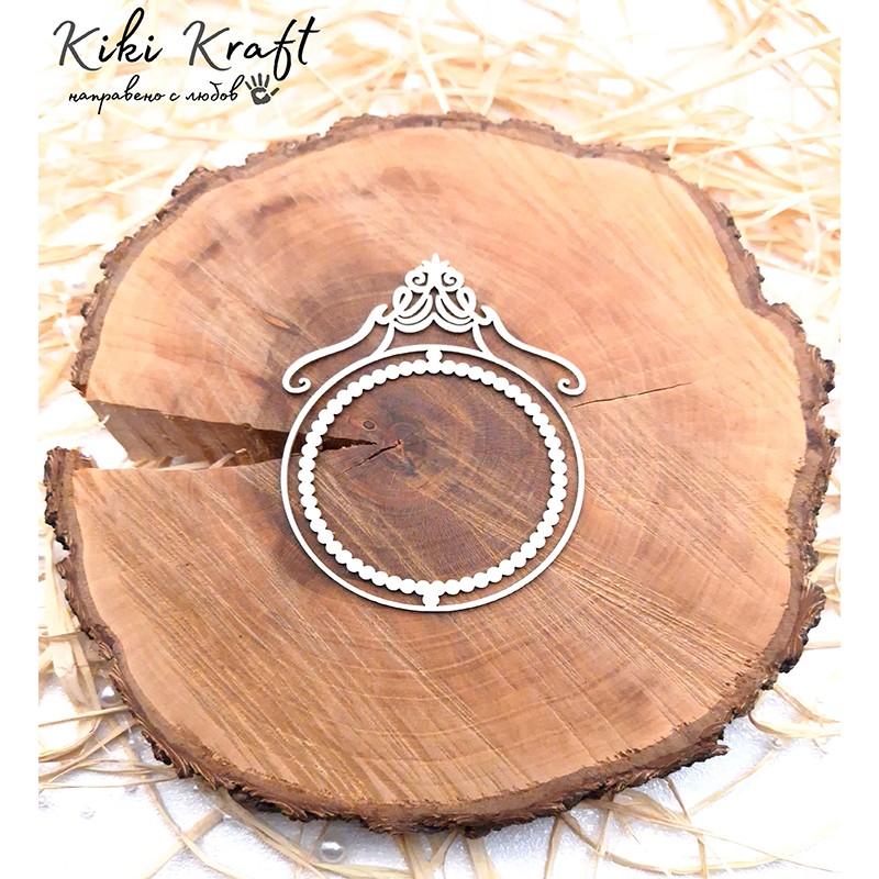 Рамка от бирен картон,0882 - Лазерно изрязана, екологична и уникална!