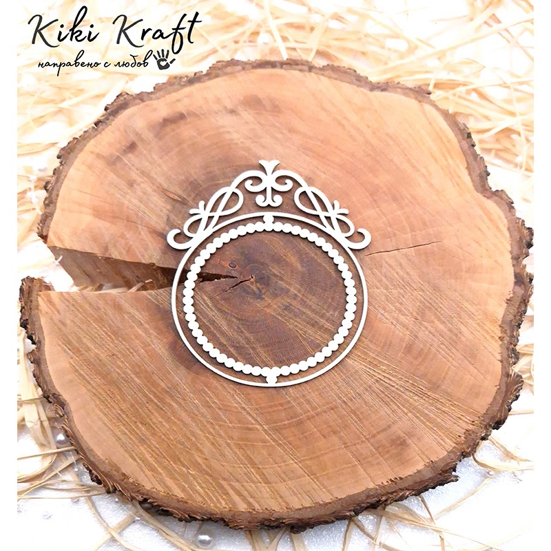 Рамка от бирен картон,0891 - Лазерно изрязана, екологична и уникална!