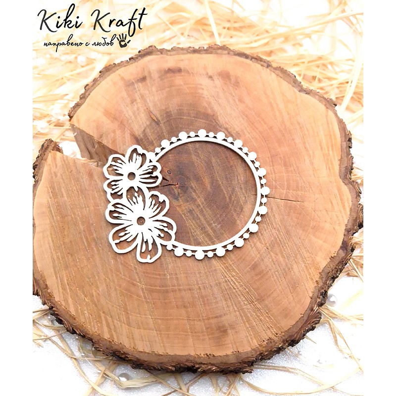 Рамка от бирен картон,0984 - Лазерно изрязана, екологична и уникална!