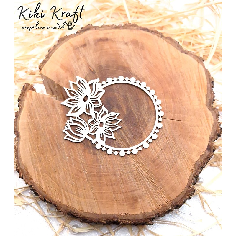 Рамка от бирен картон,0990 - Лазерно изрязана, екологична и уникална!