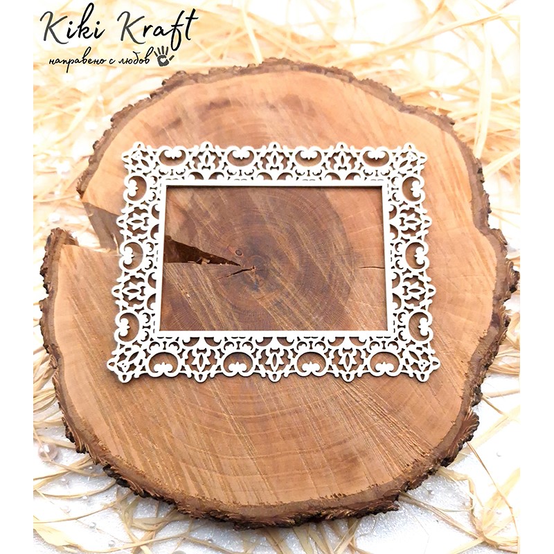 Рамка от бирен картон,1016 - Лазерно изрязана, екологична и уникална!