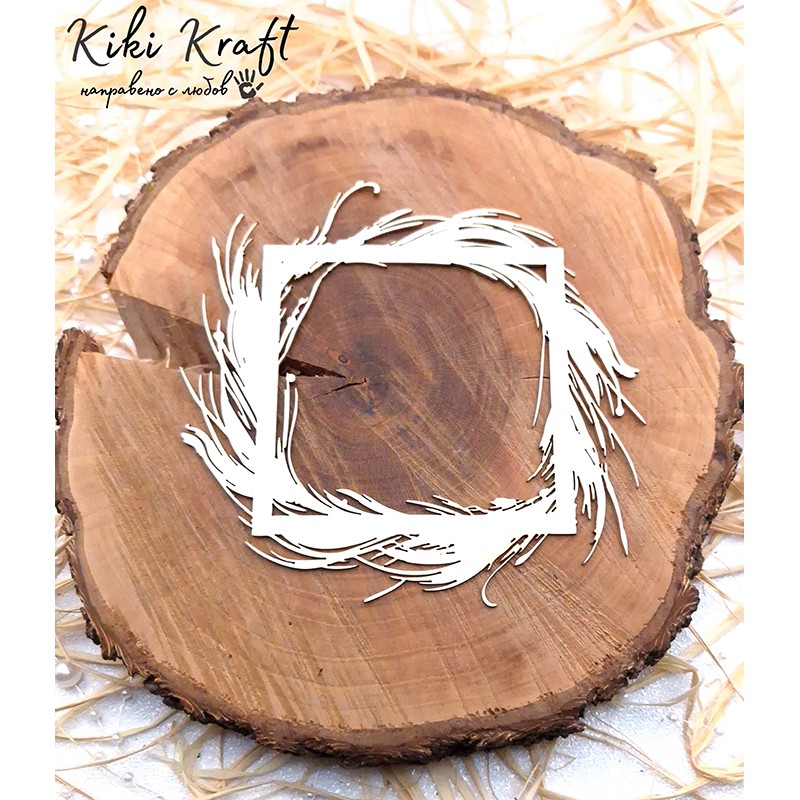 Рамка от бирен картон,1092 - Лазерно изрязана, екологична и уникална!