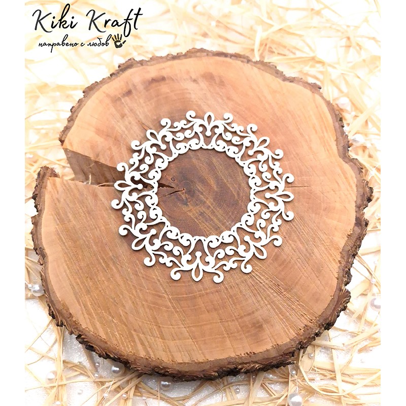 Рамка от бирен картон,1104 - Лазерно изрязана, екологична и уникална!