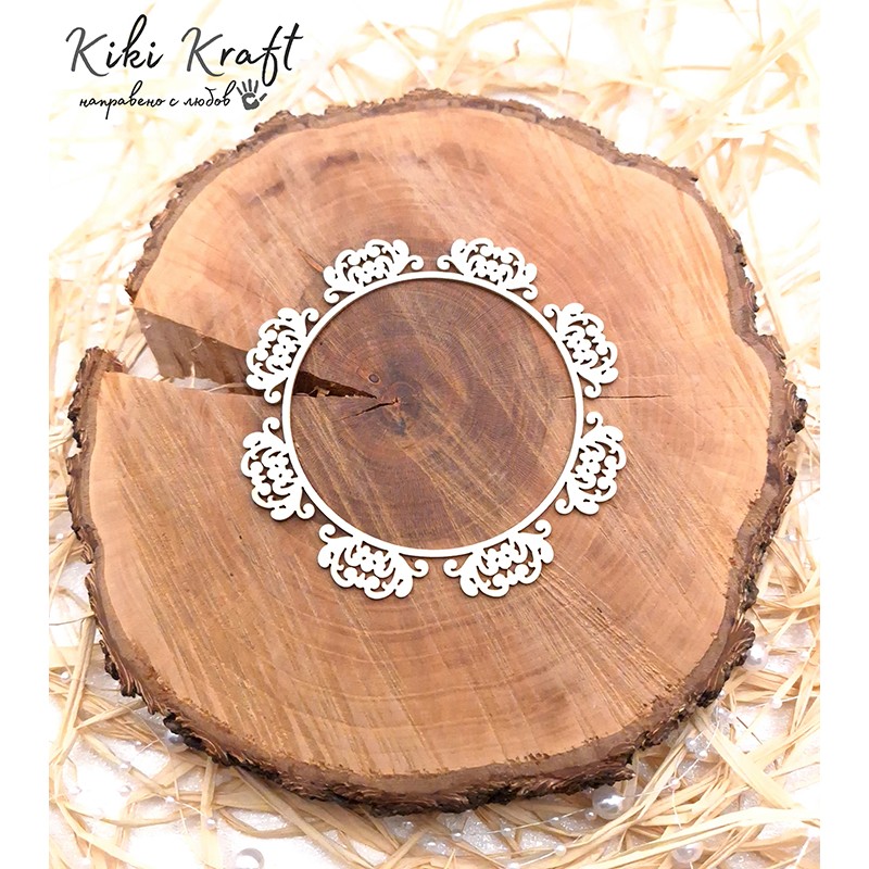 Рамка от бирен картон,1193 - Лазерно изрязана, екологична и уникална!