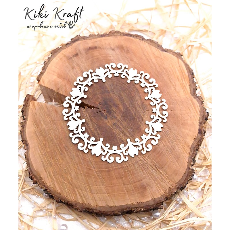 Рамка от бирен картон,1222 - Лазерно изрязана, екологична и уникална!