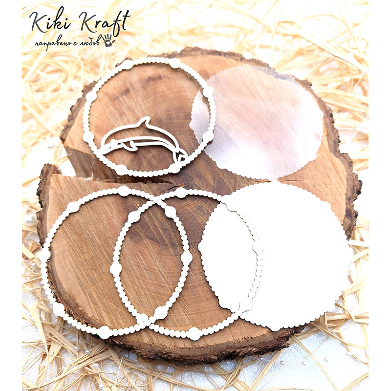 Шейкър с делфин от бирен картон и ацетатна плака – Ш0140