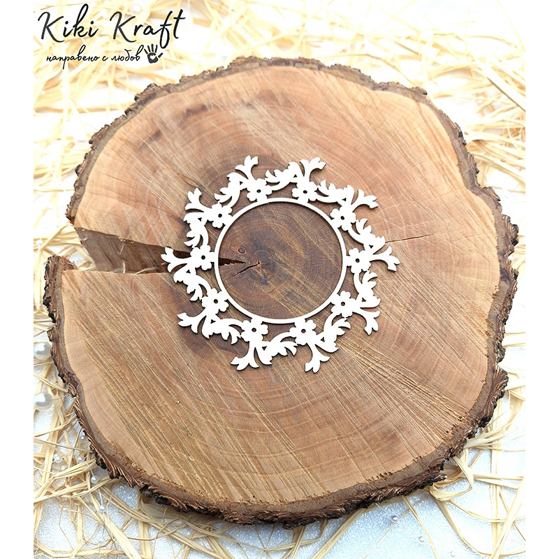 Лазерно изрязана рамка от бирен картон – 1260