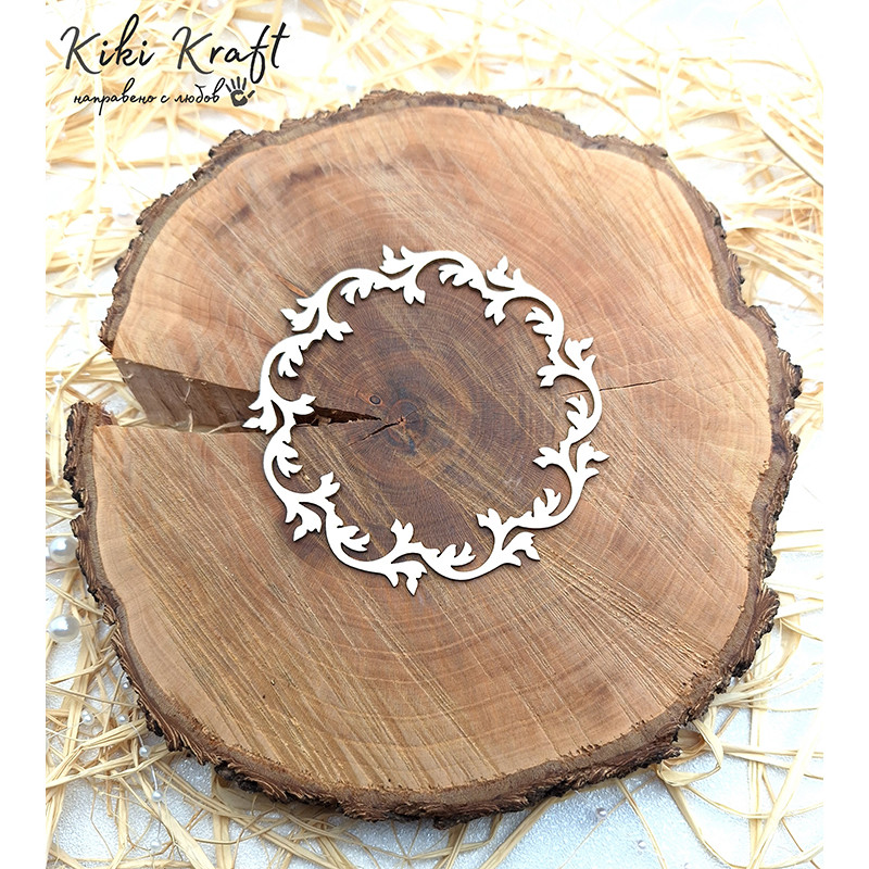 Лазерно изрязана рамка от бирен картон – Рамка-1278