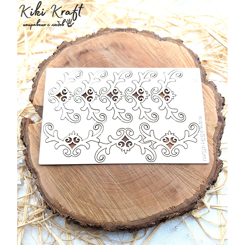 Ъгли с орнаменти от бирен картон – за картички, албуми и декорации – 0779