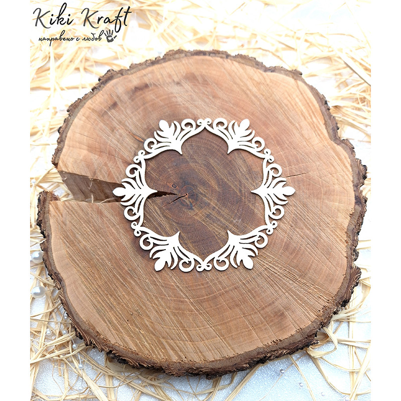 Лазерно изрязана рамка от бирен картон – Рамка-1280