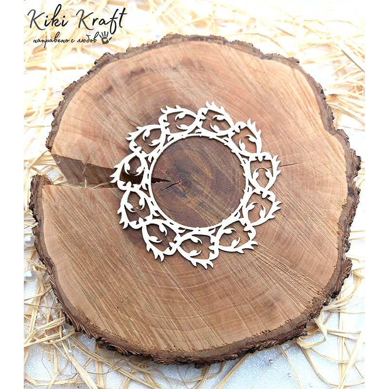 Лазерно изрязана рамка от бирен картон – Рамка-1283