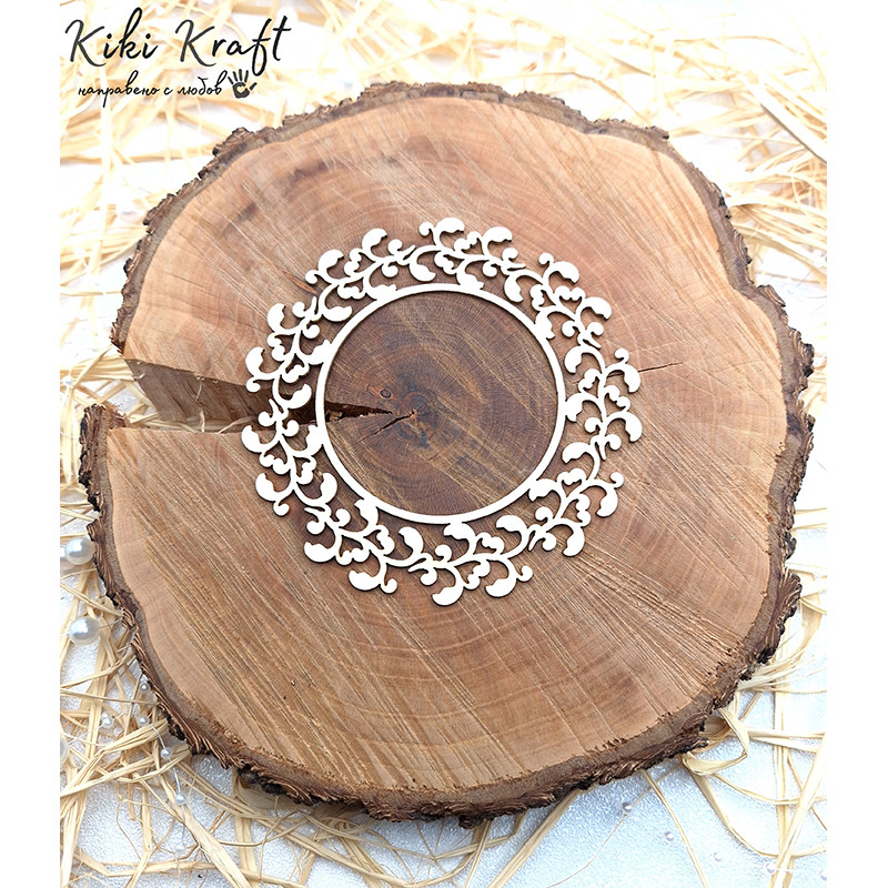 Лазерно изрязана рамка от бирен картон – Рамка-1286