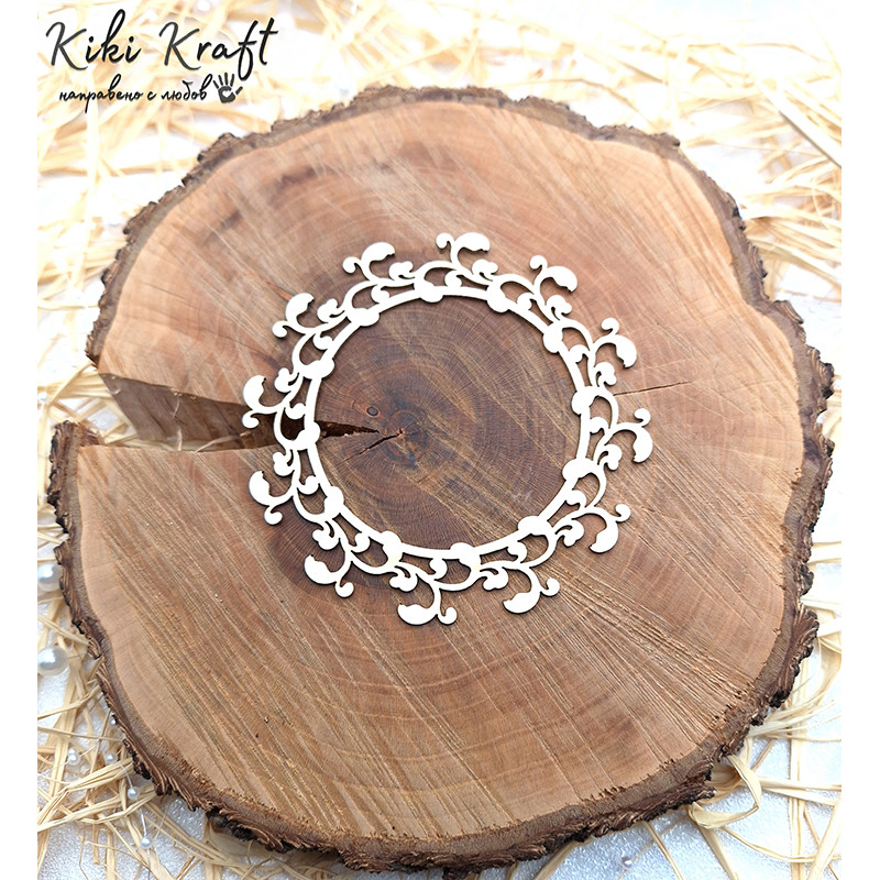 Лазерно изрязана рамка от бирен картон – Рамка-1290