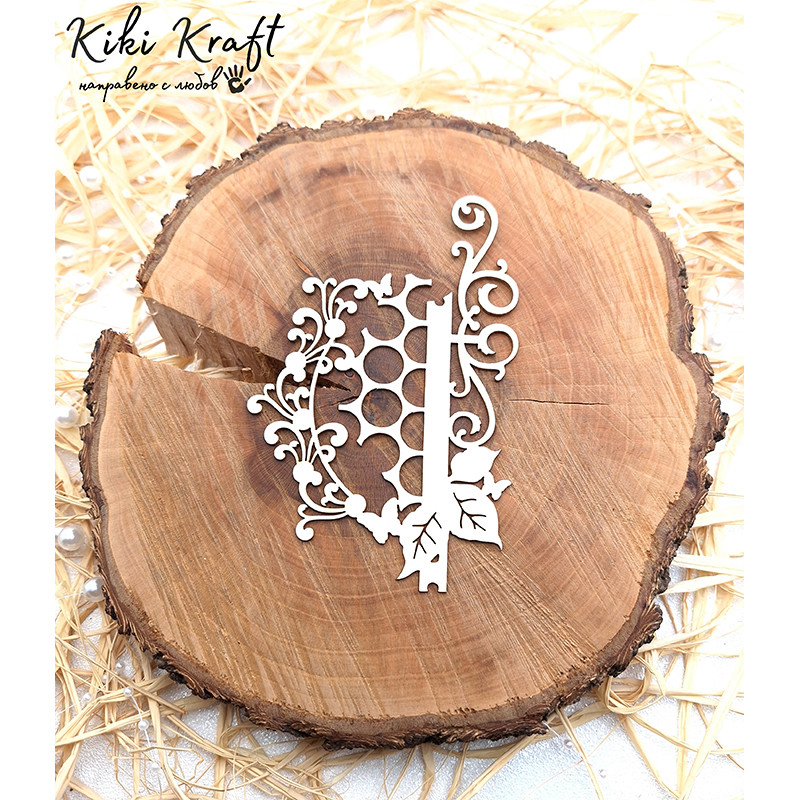 Фон с орнаменти и растения от бирен картон – 2013