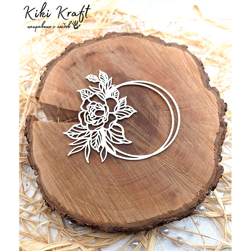 Лазерно изрязана рамка от бирен картон - 1311