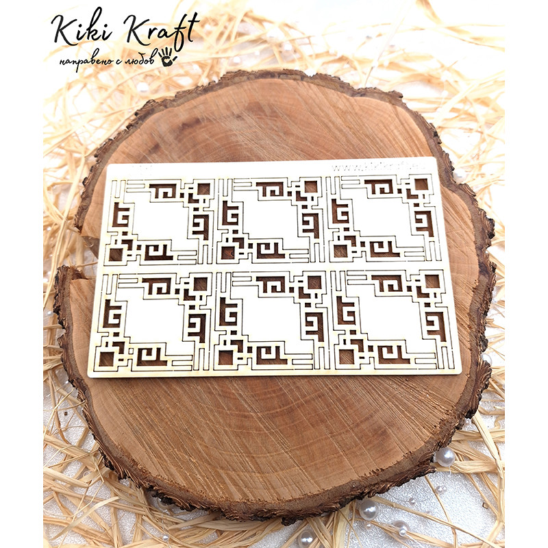 Мини сет декоративни ъгли от бирен картон – 0791