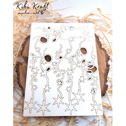 Сет висящи звездички от...