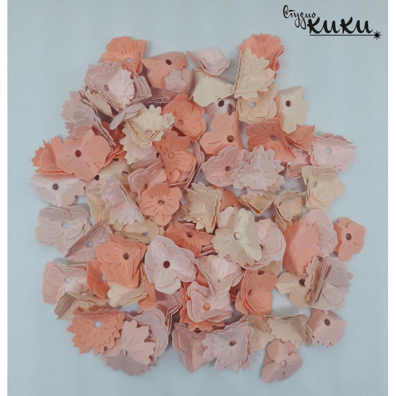 handmade-paper-flowers-peach-color-1-5-2cm-set-of-50 handmade-paper-flowers-peach-color-1-5-2cm-set-of-50